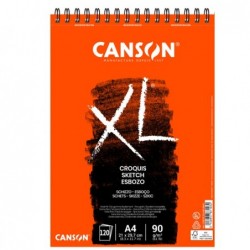 Album XL Croquis A4 90 gr 60 fg bianco Canson