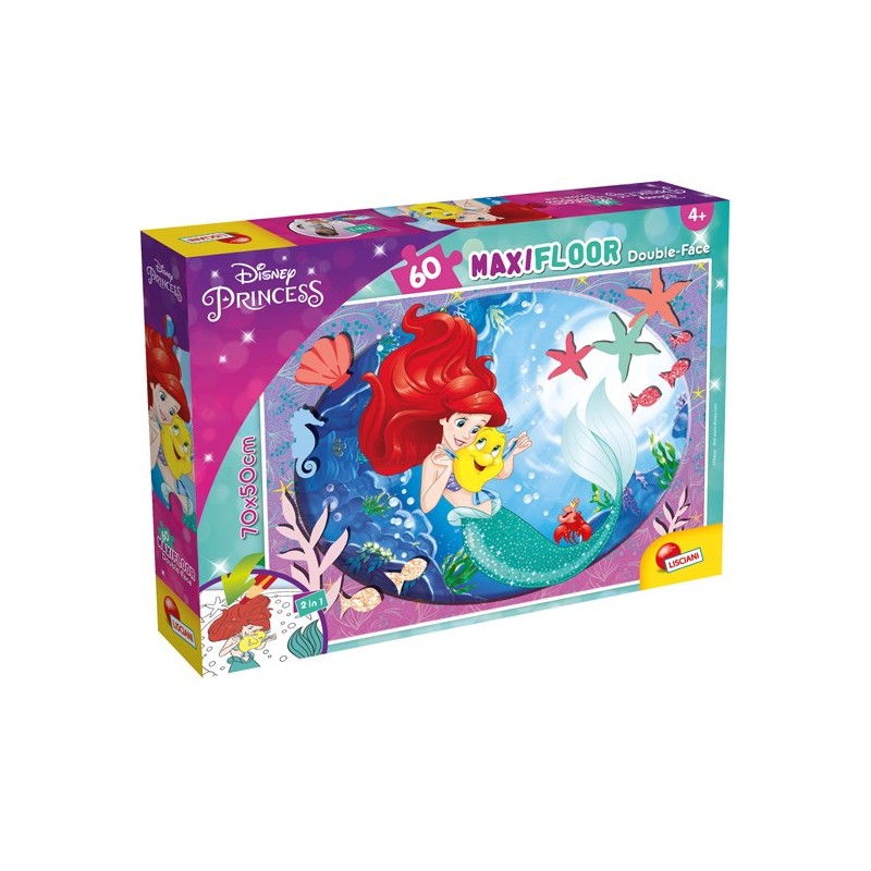 Puzzle Maxi "Disney Little Mermaid" 60 pezzi Lisciani