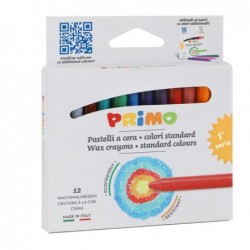 Pastelli a cera Ø 9 mm x 85 mm Primo conf. 12 pezzi