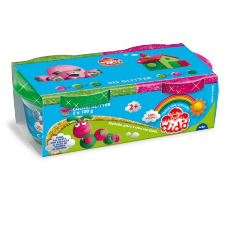 Pasta Glitter 100gr magenta conf. 2 pezzi Didò