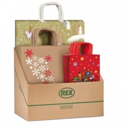 Shopper natale - fantasie assortite - Sadoch - expo 100 pezzi