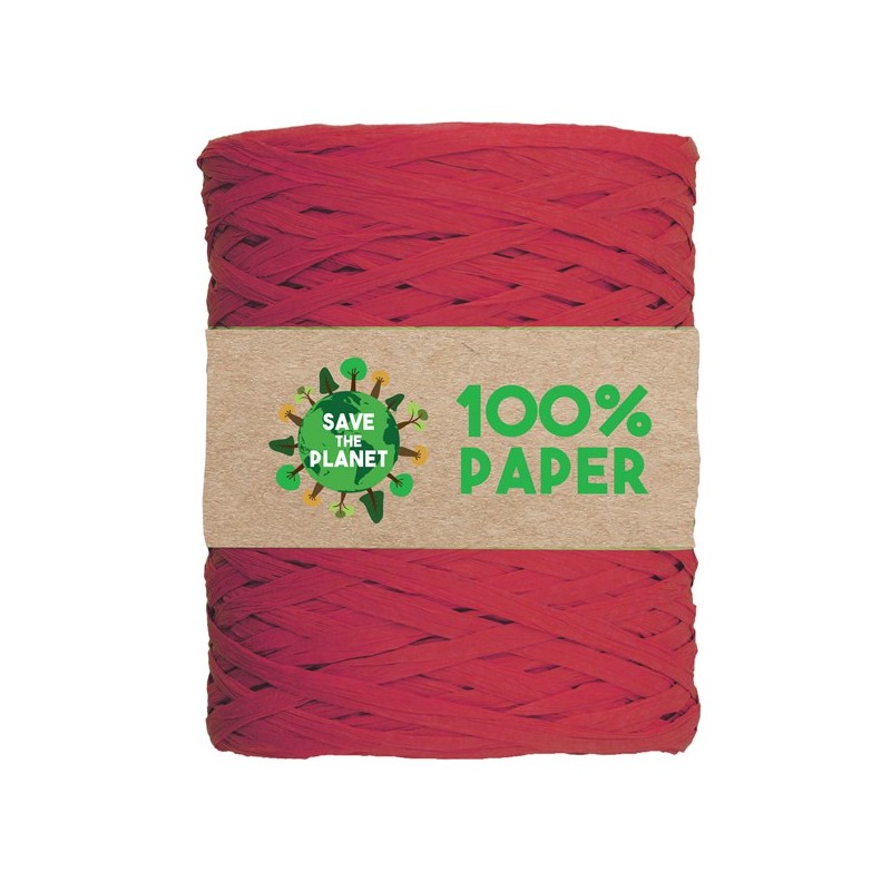 Nastro Rafia 100 m carta rosso 07 Brizzolari