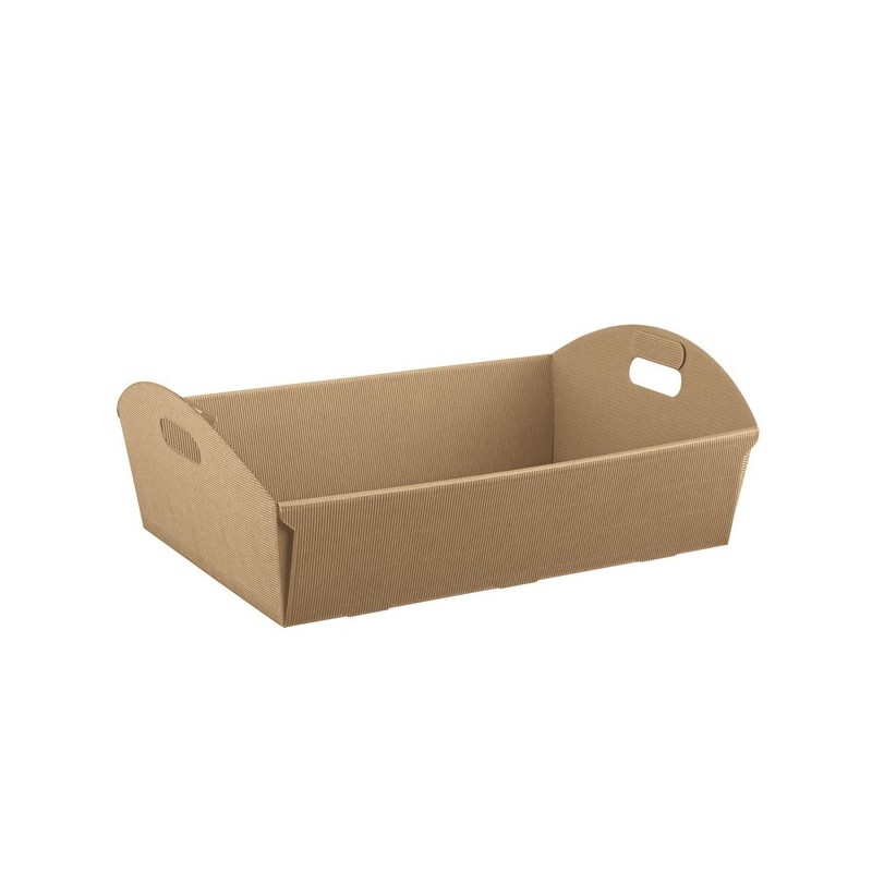 Cesto 43 x 30 x 11 cm cartone onda avana Scotton