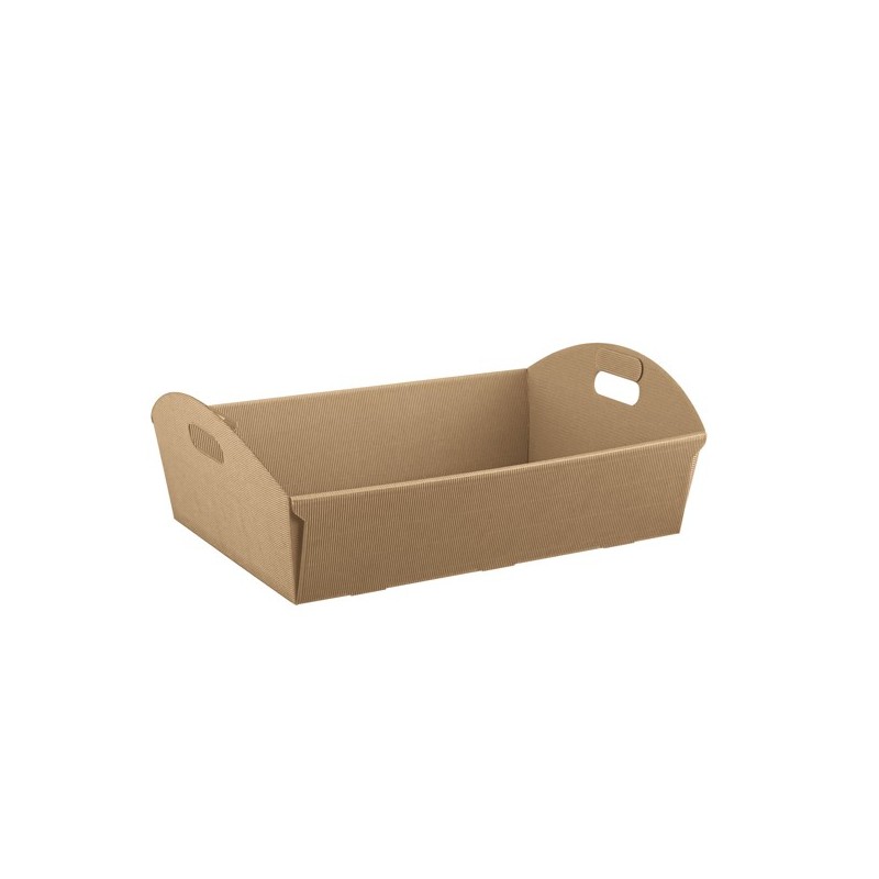 Cesto 32 x 22 x 8,5 cm cartone onda avana Scotton