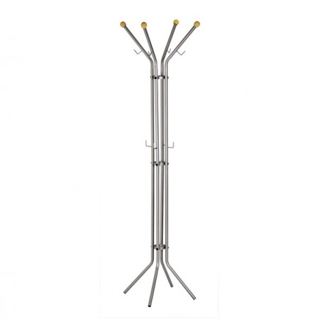 Appendiabiti 4 posti 180 x 52 cm argento Alco