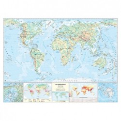 Carta geografica Mondo scolastica murale Belletti