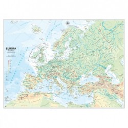 Carta geografica Europa scolastica murale Belletti