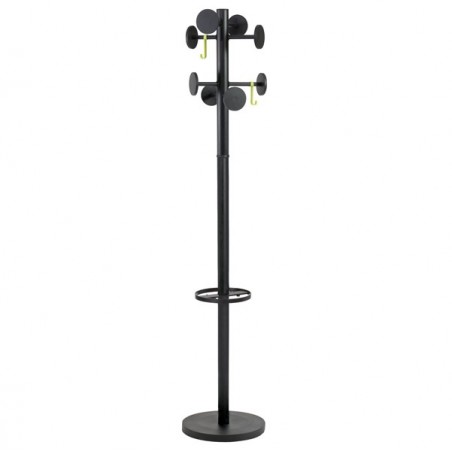 Appendiabiti Stand3 8 posti 175 x 37 cm nero Alba