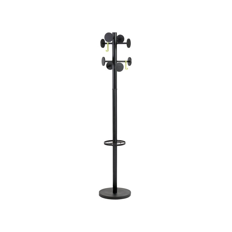 Appendiabiti Stand3 8 posti 175 x 37 cm nero Alba