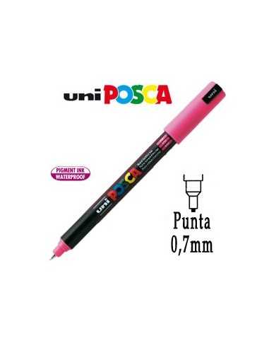 Marcatore UNI POSCA Pen PC1M p.extra fine 0,7mm rosa UNI MITSUBISHI