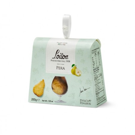 Biscotti al burro Pera in astuccio 200 gr Loison