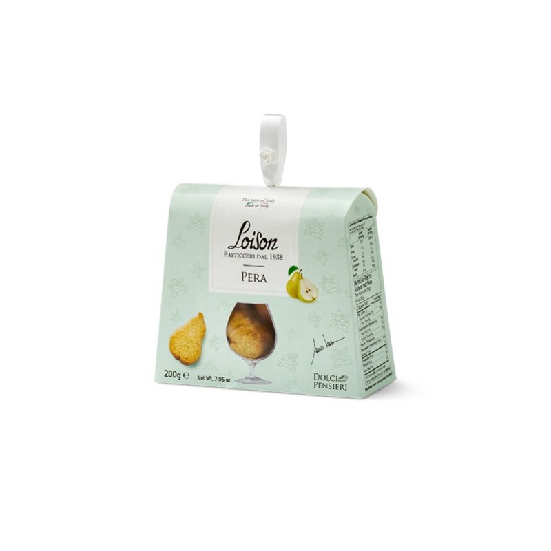 Biscotti al burro Pera in astuccio 200 gr Loison