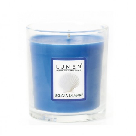 Candela in bicchiere brezza di mare Lumen