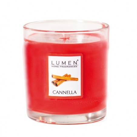Candela in bicchiere cannella Lumen